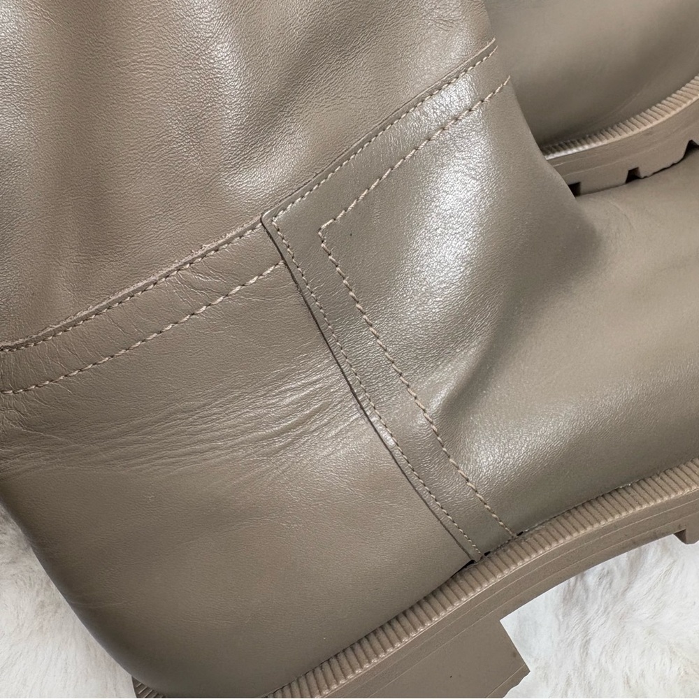 Zara high leather Boots. Taupe. Size 41. - Picture 4 of 16